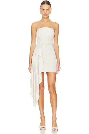 Camila Coelho Cascada Mini Dress in Beige. - size L (also in M, XL)
