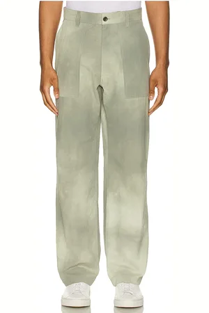 Norse projects Lukas Relaxed Wave Dye Pants in Olive. - size 32 (also in 34)