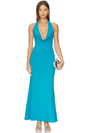 Runaway The Label Lorita Dress in Blue. - size XL/1X (also in L)