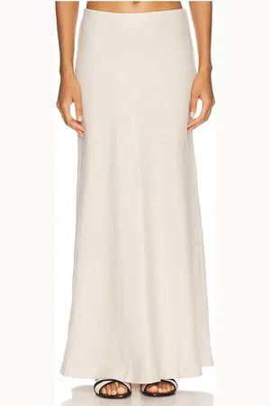 FAITHFULL THE BRAND Antibes Maxi Skirt in Ivory. - size S (also in L, XL)