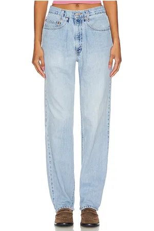 aligrace Cinched Waist Customs Straight in Denim-Light. - size 23 (also in 24, 25, 33)