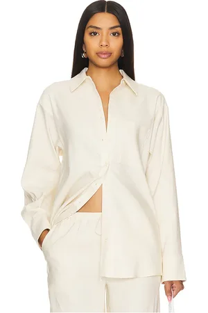 House of Harlow X REVOLVE Laurel Oversized Shirt in Beige. - size M (also in S, XS)