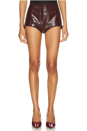 LaMarque X REVOLVE Annaise Hot Short in Burgundy. - size L (also in M, S, XL/1X, XS)