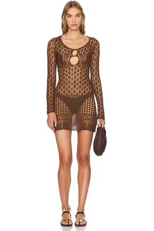 SNDYS Long Sleeve Crochet Mini Dress in . - size S (also in XS)