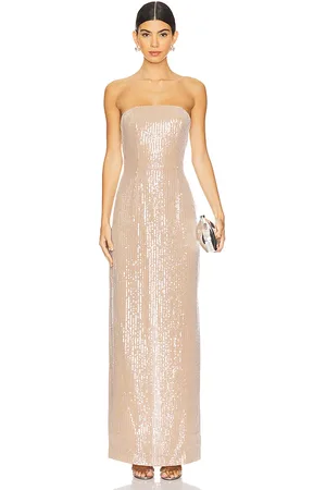 Retrofete Ember Dress in Beige. - size L (also in M, S)