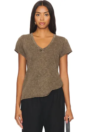 Bobi Short Sleeve Tee in Hazelnut in Brown. - size S (also in XS)