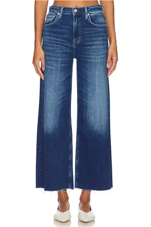Citizens of Humanity Lyra Crop Wide Leg in Denim-Medium. - size 25 (also in 26, 27, 28)