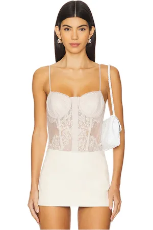 CAMI Riona Bodysuit in Cream. - size 00 (also in 10, 12, 2, 4, 8)