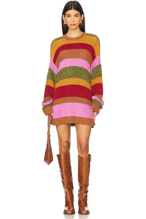 Show Me Your Mumu Chilly Sweater in Pink,Burnt Orange. - size L (also in M, S, XS)