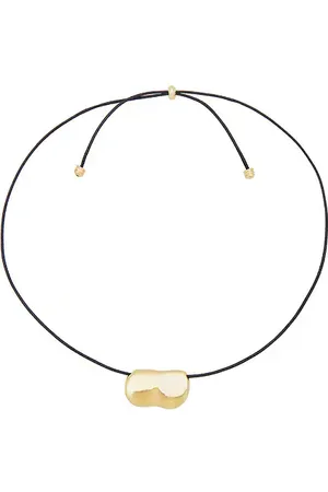 Heaven Mayhem Pebble Necklace in Metallic Gold.