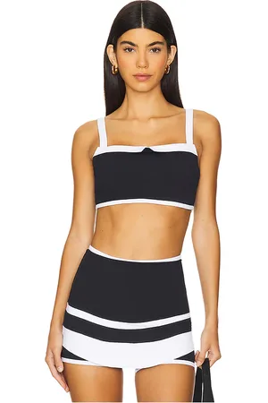 Nubyen Optimist Contrast Bra Top in Black & White. - size M (also in XS)