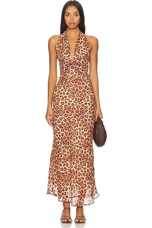 Runaway The Label Tenaya Maxi Dress in Brown. - size L (also in XL/1X, XS)