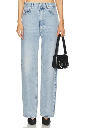 Moschino Straight Leg Trousers in Denim-Light. - size 24 (also in 25, 26, 27, 28)