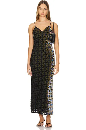 Diane von Furstenberg Trent Dress in Olive. - size L (also in M, S, XL)