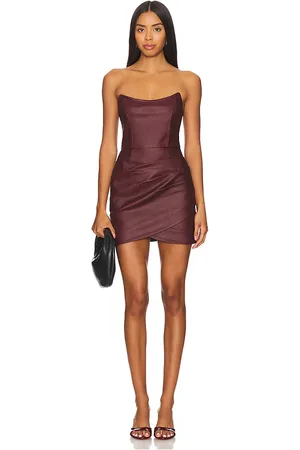 Retrofete James Dress in Wine. - size L (also in M, S, XS, XXS)