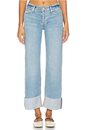 Hudson Rosie Wide Leg Ankle Cuff in Denim-Light. - size 27 (also in 29)