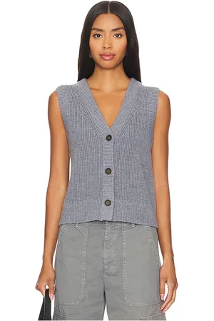 Graham & Spencer Luo Sweater Vest in Grey. - size S (also in L, XS)