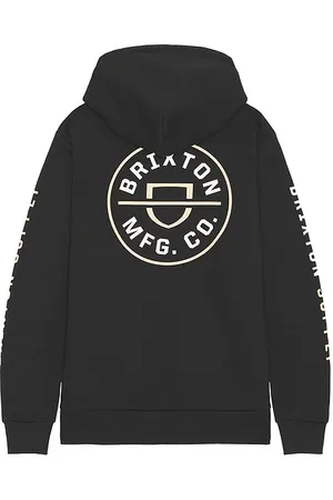 Brixton Crest Hoodie in Black. - size M (also in S)