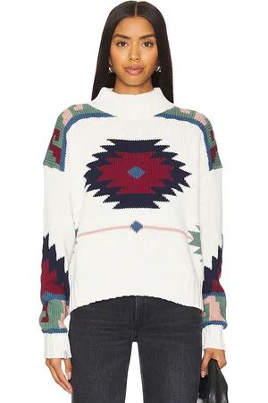 The Upside Pacha Clara Knit Crew Sweater in White. - size M (also in S, XS)