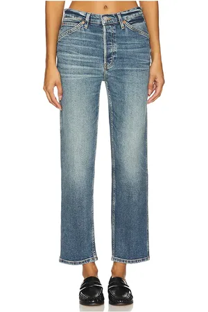RE/DONE Painter Stove Pipe in Denim-Medium. - size 23 (also in 25, 26, 27, 29, 30, 31)