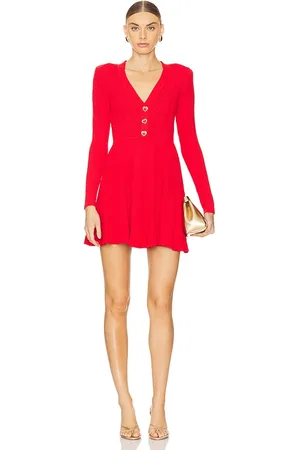 Self-Portrait Pointelle Knit Mini Dress in . - size L (also in M, XS)