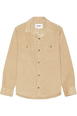 Corridor Corduroy Long Sleeve Shirt in Brown. - size L (also in M)