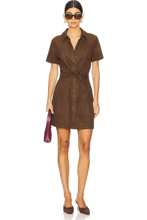Steve Madden Jolene Dress in Brown. - size L (also in S, XL, XS)