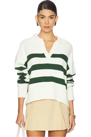 Graham & Spencer Lucie Pullover in Green,Cream. - size L (also in XL)