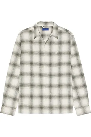 Saturdays NYC Mickey Cotton Linen Long Sleeve Shirt in . - size M (also in S)