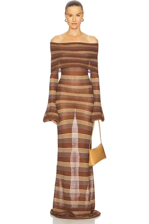 AYA MUSE Zibal Dress in Brown. - size L (also in M, S, XS)