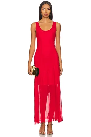 Gestuz Messi Maxi Dress in Red. - size S (also in XL, XS, XXS)