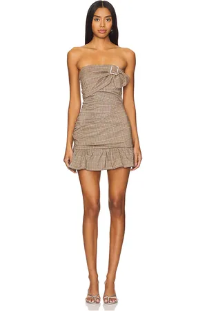 MORE TO COME Bianca Ruched Mini Dress in . - size L (also in M)