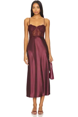 CAMI Maureen Dress in Burgundy. - size 00 (also in 10)