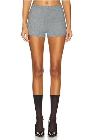 DANIELLE GUIZIO Calesia Knit Shorts in Grey. - size L (also in M, S, XS, XXS)