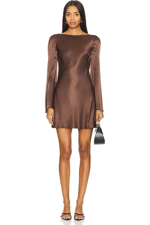 STONE_COLD_FOX X REVOLVE Basier Mini Dress in Brown. - size S (also in XS)