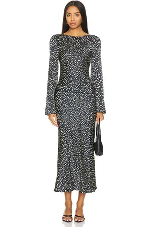 STONE_COLD_FOX X REVOLVE Frankie Midi Dress in Black. - size XS (also in XXS)