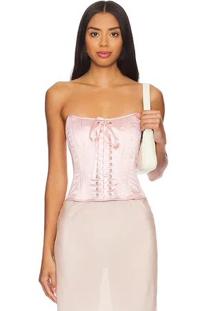 LOVESHACKFANCY Lucarelli Top in Pink. - size 10 (also in 6, 8)