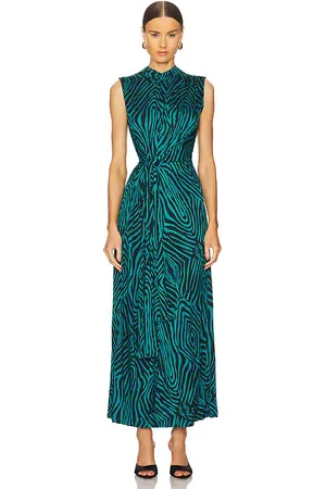 Diane von Furstenberg Geri Dress in Blue. - size L (also in M, S, XS)