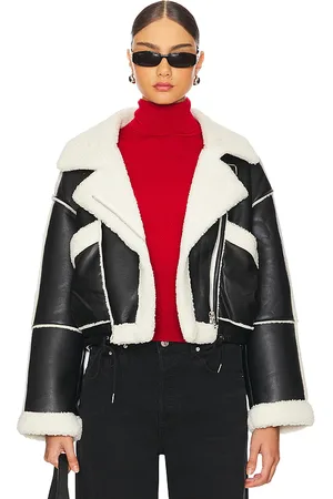 BLANK NYC Black & White Jacket in Black. - size L (also in M, S, XS)