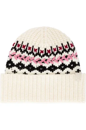 RAG&BONE Leigh Fair Isle Beanie in White.