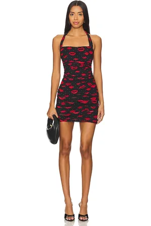 AFRM Bonnie Dress in Black,Red. - size 1X (also in 3X, L, XL, XXL)