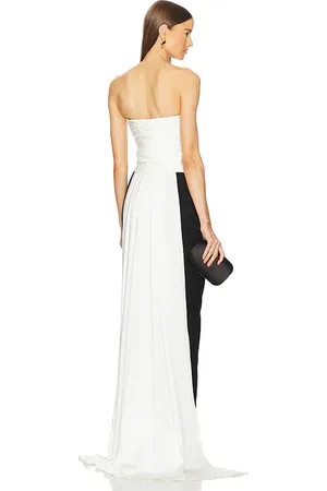 Michael Costello X REVOLVE Sabine Gown in Black,White. - size L (also in M, S, XS, XXS)