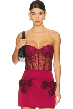 Retrofete Otto Bodysuit in Burgundy. - size L (also in M, S, XL, XS, XXL)