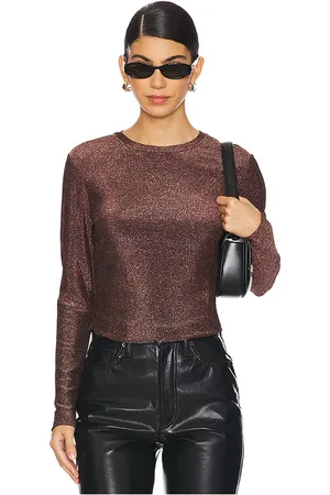 Mother Of All Kat Top in Metallic Bronze. - size M (also in S, XS)