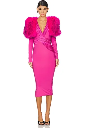 Zhivago The Heiress Faux Fur 2 Piece Dress in Pink. - size 2 (also in 4, 8)
