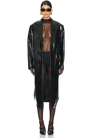 Msgm Patent Faux Leather Coat in . - size 38/XS (also in 40/S, 42/M, 44/L)