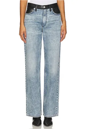 RAG&BONE Shea High Rise Relaxed Straight in Denim-Light. - size 26 (also in 27, 28)