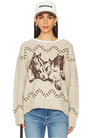 Found X REVOLVE Horse Sweater in Beige. - size M (also in XS)