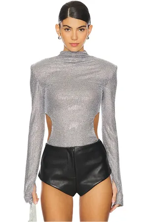 Bronx and Banco Alicia Bodysuit in Metallic . - size L (also in M, XS)