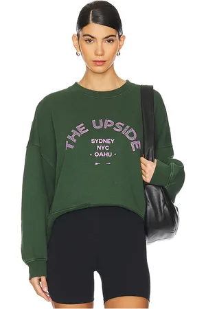 The Upside Jetset Paloma Crew Sweatshirt in Green. - size M (also in S, XS)